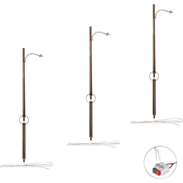 Woodland Scenics H0 Houten lichtmast Enkel WJP5630 3 stuk(s)