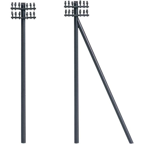 Auhagen 44600 N telegraafmasten (12 stuks) Kant-en-klaar model