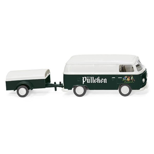 Wiking 0300 05 H0 Bus Volkswagen T2 bestelwagen met aanhanger „Pülleken”