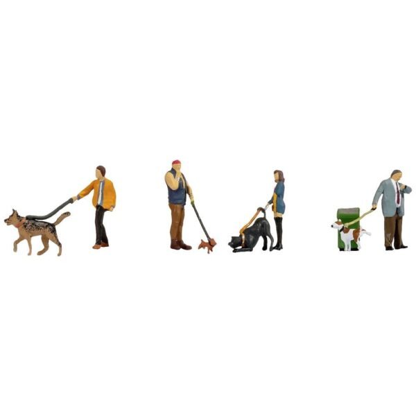 NOCH 45471 TT Mensen met honden figuren Geverfd