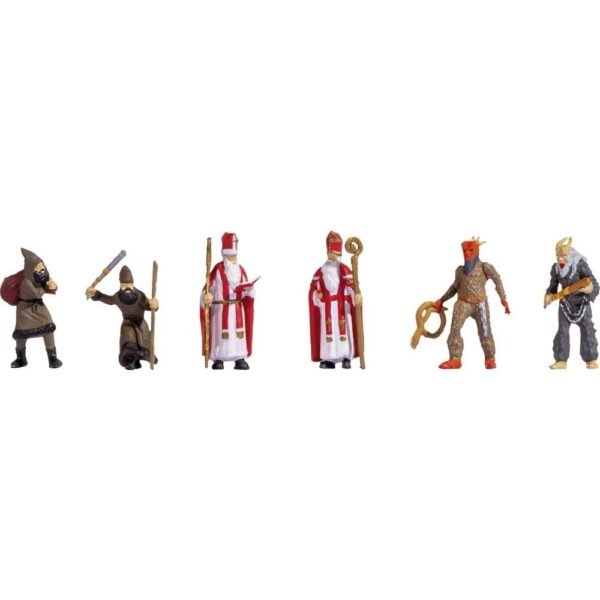 NOCH 15929 H0 Nicolaas en zijn knecht Ruprecht figuren Geverfd, Staand