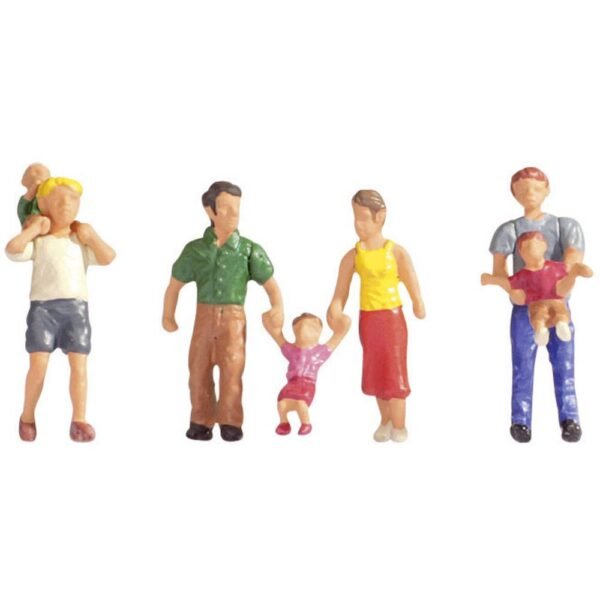 NOCH H0 Ouders en kinderen Geverfd, Staand