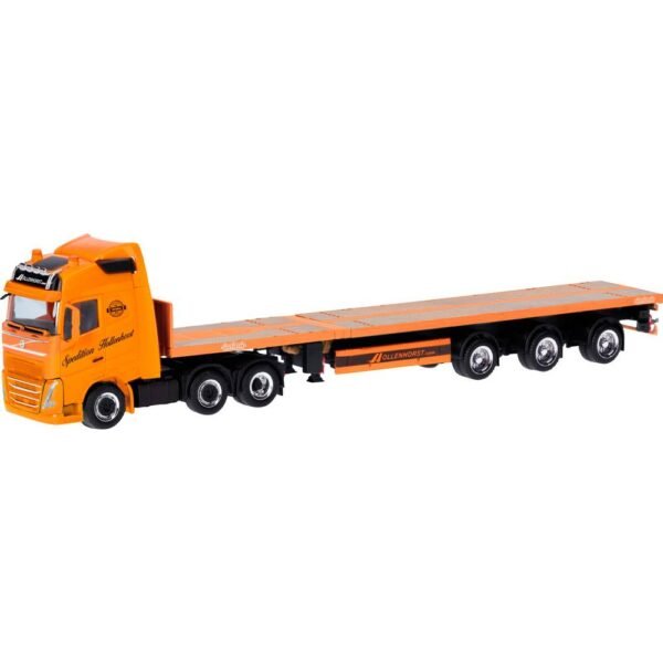 Herpa 318006 H0 Vrachtwagen Volvo FH GL 2020 Teletrailer-zadeltrein „Spedition Hollenshorst” (Nordrhein-Westfalen/Nottuln)