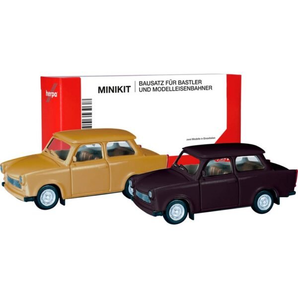 Herpa 013901-002 H0 Auto Trabant 601 limousine, samtocker en rallyzwart