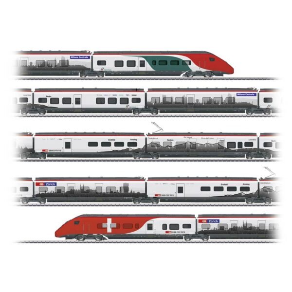 Märklin 39811 H0 hogesnelheidstreinstel Rabe 501 Giruno van de SBB