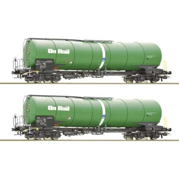 Roco 6600147 H0 2-delige set ketelwagens van de OnRail