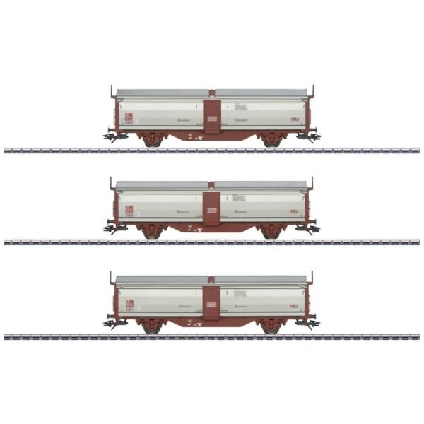 Märklin 47303 H0 3-delige set schuifwandwagen Tbis 571 van de SJ
