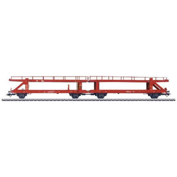 Märklin 47180 H0 dubbele autotransportwagen Laaeks 553.1 van de DB AG