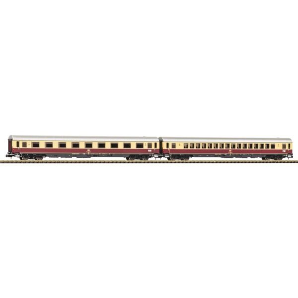 Piko N 40672 N 2-delige set IC-wagens Merkur van de DB