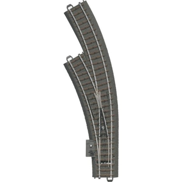 H0 Märklin C-rails (met ballastbed) 24671 Gebogen wissel, Links 1 stuk(s)