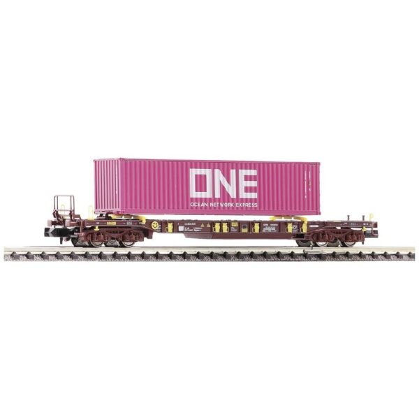 Fleischmann 825059 N zakwagen T3 van de AAE Met 40-container van containerbedrijf ONE