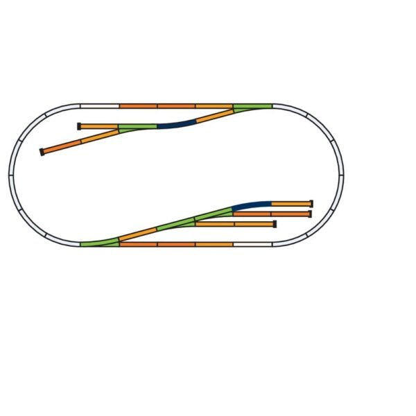 H0 Piko A-rails 55330 Uitbreidingsset Set D 1 set(s)