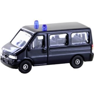 Minis by Lemke LC61311 N Bus Fiat Ducato II bus, donkerblauw met blauw licht