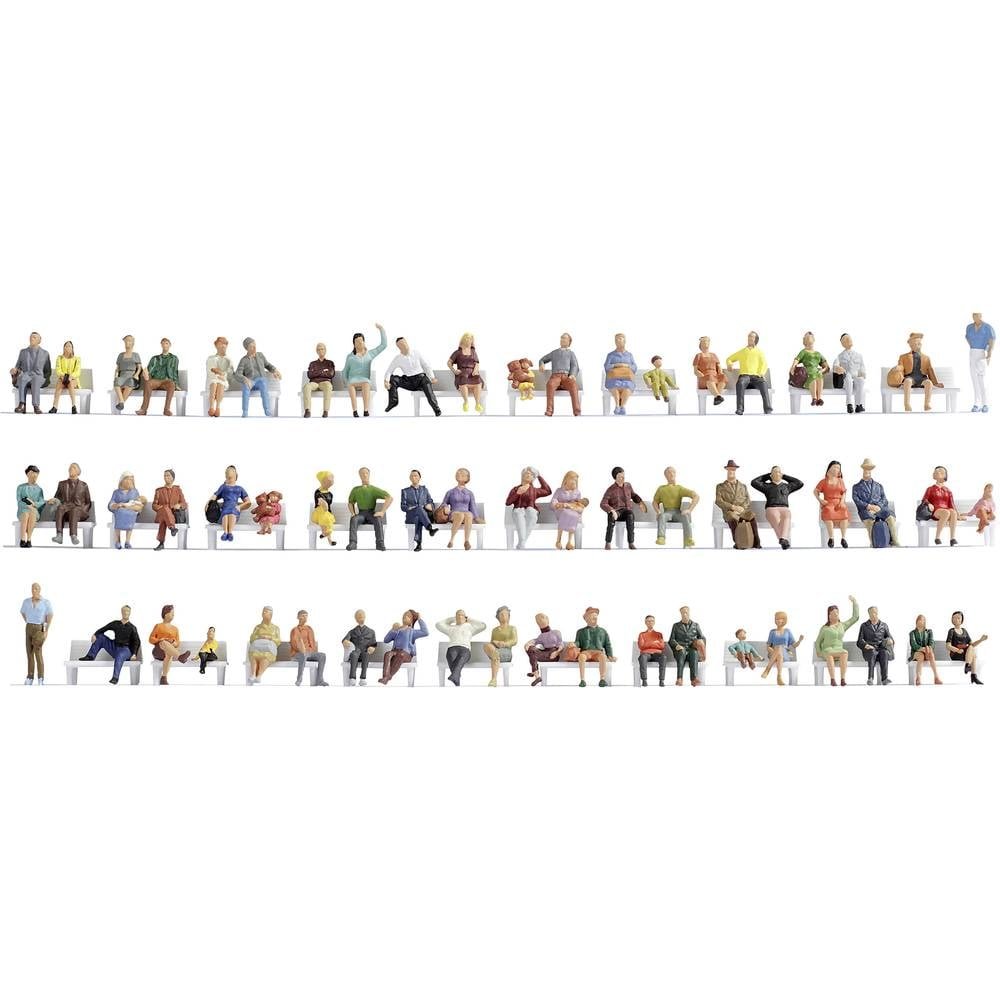 NOCH 47402 TT Passanten. figuren Geverfd, Zittend