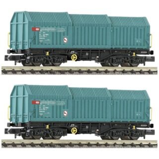 Fleischmann 6660037 N set van 2 telescoopduimwagens van de SBB