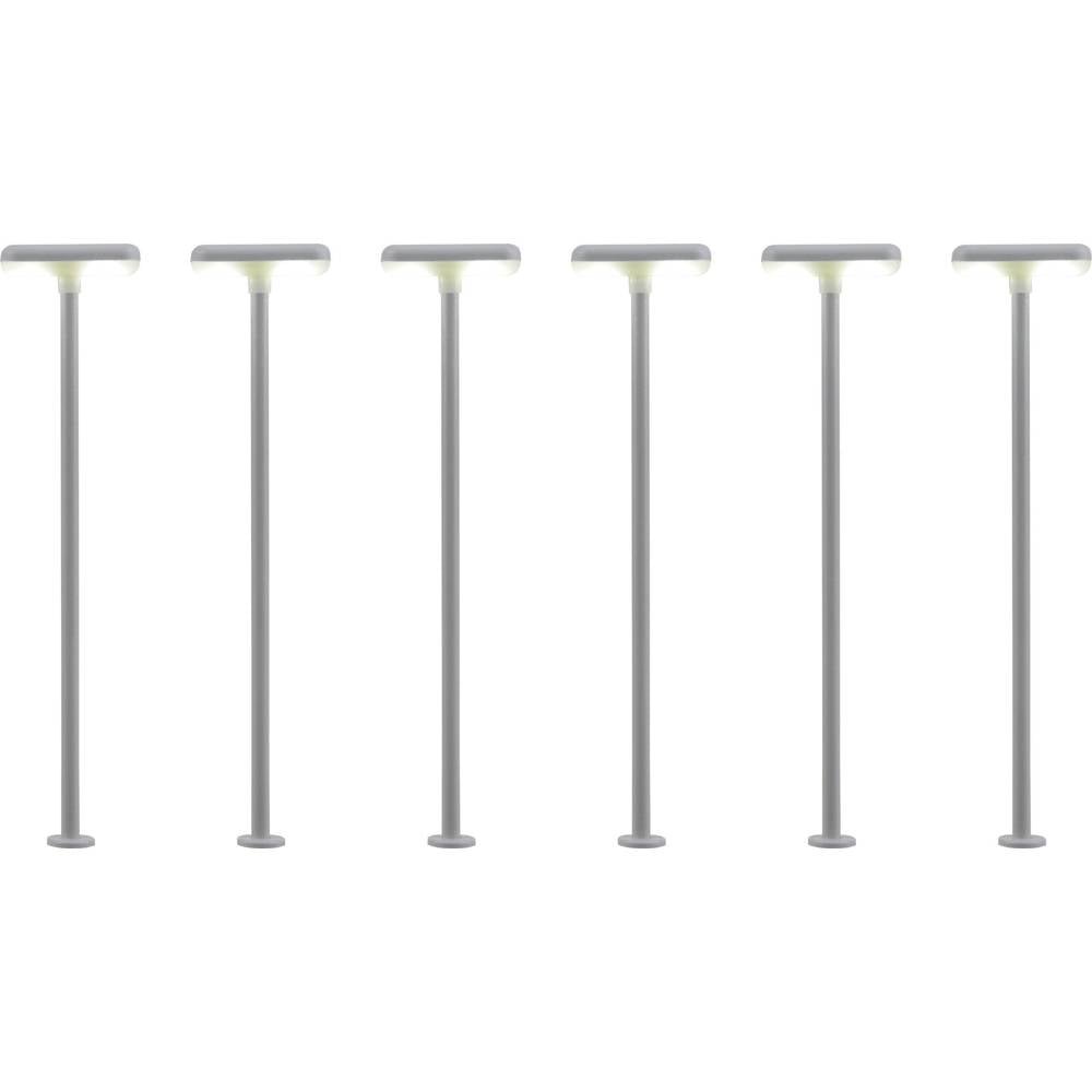 Viessmann Modelltechnik H0 Perronlantaarn Dubbel Kant-en-klaar model 63646 6 stuk(s)