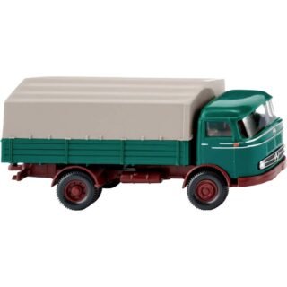 Wiking 043403 H0 Vrachtwagen Mercedes Benz LP 321 laadbak, opaalgroen
