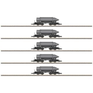 Märklin 82092 Z 5-delige set Carbid-flessenwagen van SKW Trostberg AG