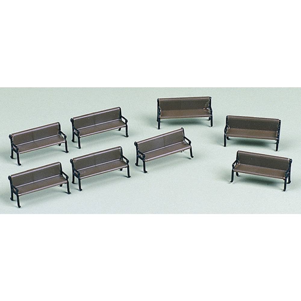 Auhagen 41199 H0 zitbank voor buiten (8 stuks) Bouwpakket