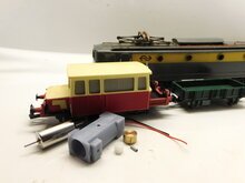 micromotor HJ001C Jouef NS 1300, Renfe CC 7600, SNCF 141 P Mikado, 141 R, 241 P, 2D2 5500, 2D2 9100, 4-6-2 K, BB 66000, BB 67000, BB 9200, CC 1800, CC 21000, CC 40100, CC 6500, CC 70000, CC 7100, CC 72000, DU 65, Pacific 3.1200 NORD, Z 5100 Budd