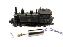 micromotor NF057G motor ombouwset voor Fleischmann DB BR 98.8, K.Bay.Sts.B. GtL 4/4