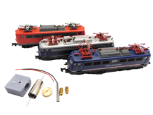 micromotor NF049C N motor ombouwset voor Fleischmann E 10.12, E 10.2, E 10.3, BR 110, BR 110.1, u.a.