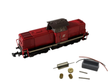 micromotor NM024C motor ombouwset voor Minitrix V100 , BR212, ÖBB Rh 2048, BR 714, EVB 410, u.a.
