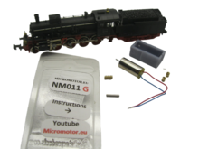 micromotor NM011G ombouwset voor minitrix BR 56.11 DB, DRG 56.8-11, K.Bay.Sts.B. G 4/5 H, u.a.