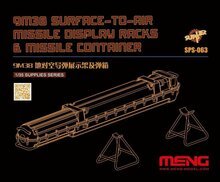 MENG-Model SPS-063 9M38 Surface-to-air Missile DisplayRacks & Missile Container (Resin) Schaal 1:35