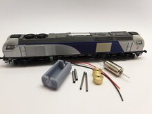 micromotor NSU001F ombouwset Sudexpress Stadler EURODUAL, Vossloh Euro 4000