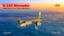 ICM 48323 B-26G Marauder, WWII American/France Bomber Bouwpakket Schaal 1:48