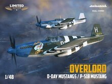 Eduard Plastic Kits 11181 OVERLORD: D-DAY MUSTANGS / P-51B MUSTANG DUAL COMBO 1/48 EDUARD-LIMITED Bouwpakket Schaal 1:48