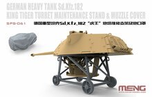 MENG-Model SPS-061 German Heavy Tank Sd.Kfz.182 King Tiger Turret Maintenance Stand&Muzzle Cover(Resin Schaal 1:35