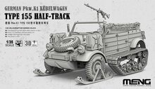 MENG-Model VS-018 German Pkw.K1 Kübelwagen Type 155 Half-Track (incl. 3D printed track modules and ski modules, etc.) Bouwpakket Schaal 1:35