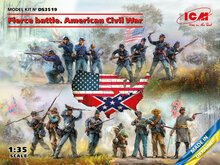 ICM DS3519 Fierce battle. American Civil War(Union Infan,UnionInfaSet #2,ConfederInfSet #2 Schaal 1:35