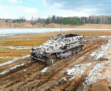 ICM 35106 Sd.Kfz.251/1 Ausf.B Bouwpakket Schaal 1:35