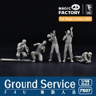 Magic Factory 7507 1/48 Ground Service Crew Set Schaal 1:48