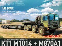Modelcollect UA72341 German MAN KAT1M1014 8*8 HIGH-Mobility off-road truck with M870A1 semi-trailer Schaal 1:72