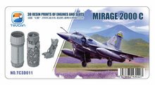 Toucan Model TC3D011 Mirage 2000 C 3D RESIN PRINTS OF ENGINES AND SEATS Schaal 1:32
