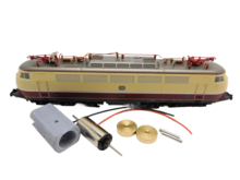 micromotor NA042F motor ombouwset voor Arnold E 03, BR 103, BR 127, BR 152, BR 750, RENFE / AVE / ARCO S 252, CP LE 5600 Motor met vliegwielen en slangkoppelingen