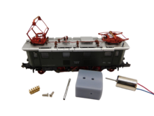 micromotor NF053G motor ombouwset voor Fleischmann E 32, SJ Järnväg Museumsbahn Du 2