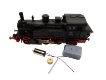 micromotor HF002F motor ombouwset voor Fleischmann BR 91, T 9.3, Edelweiß-Zahnradbahn, u.a.