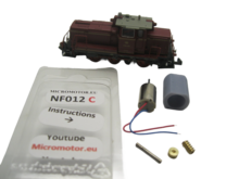 micromotor NF012C ombouwset voor Fleischmann V60, BR 346, BR 105, BR 106, BR 260, BR 360, u.a.