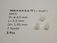 micromotor PG0.5-4.5-5.5-7T tandwiel