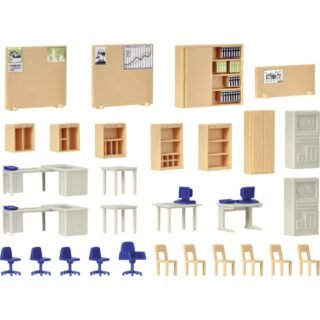 Kibri 38654 H0 decorset kantoormeubilair Kant-en-klaar model