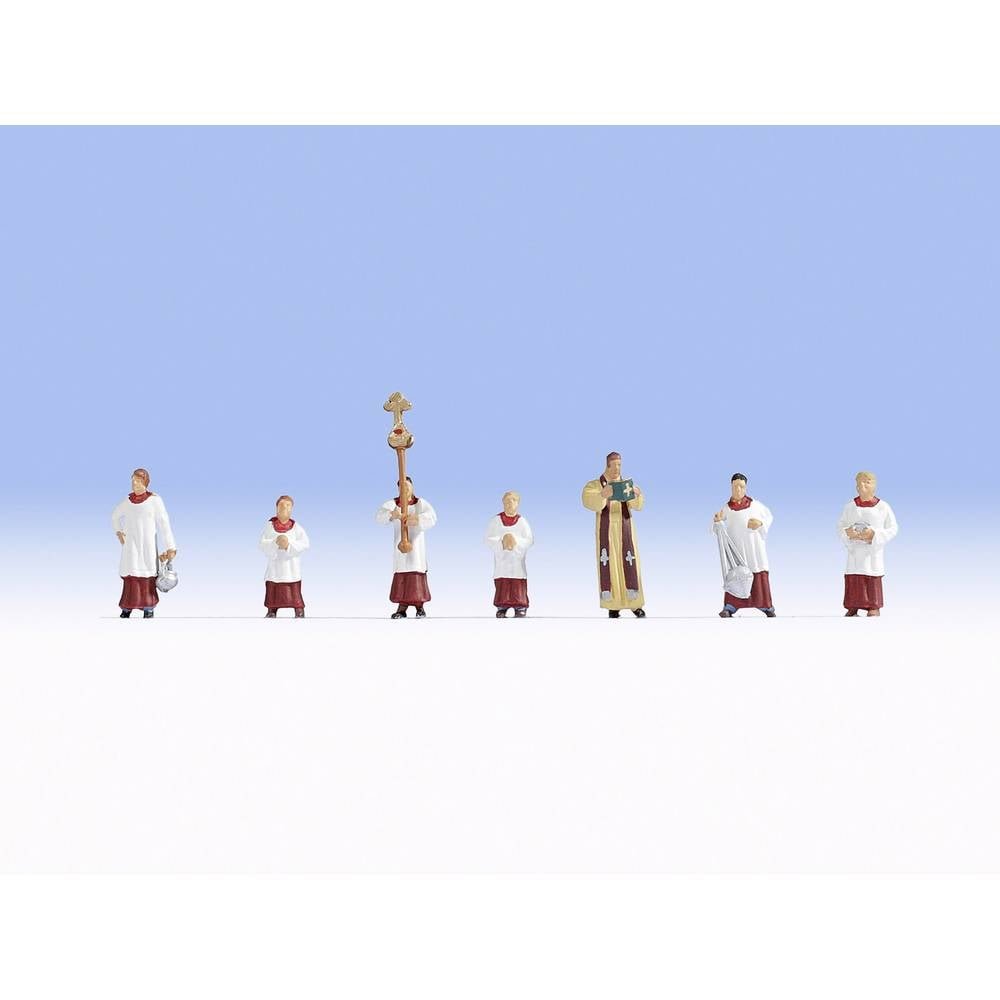 NOCH 15410 H0 Pastoor en misdienaars figuren Geverfd