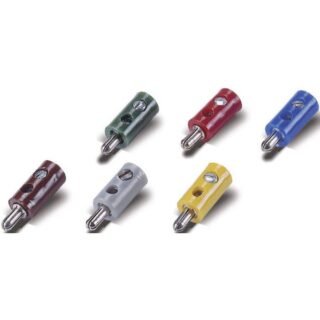 08896 Modelspoor stekker 2.6 mm 10 stuk(s) Met dwarsgat Blauw