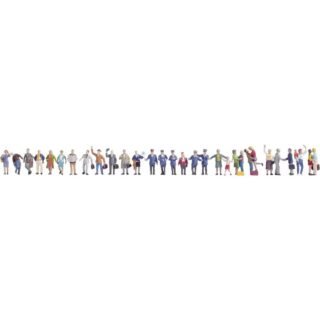 NOCH 16041 H0 Op de boerderij figuren Staand, Geverfd