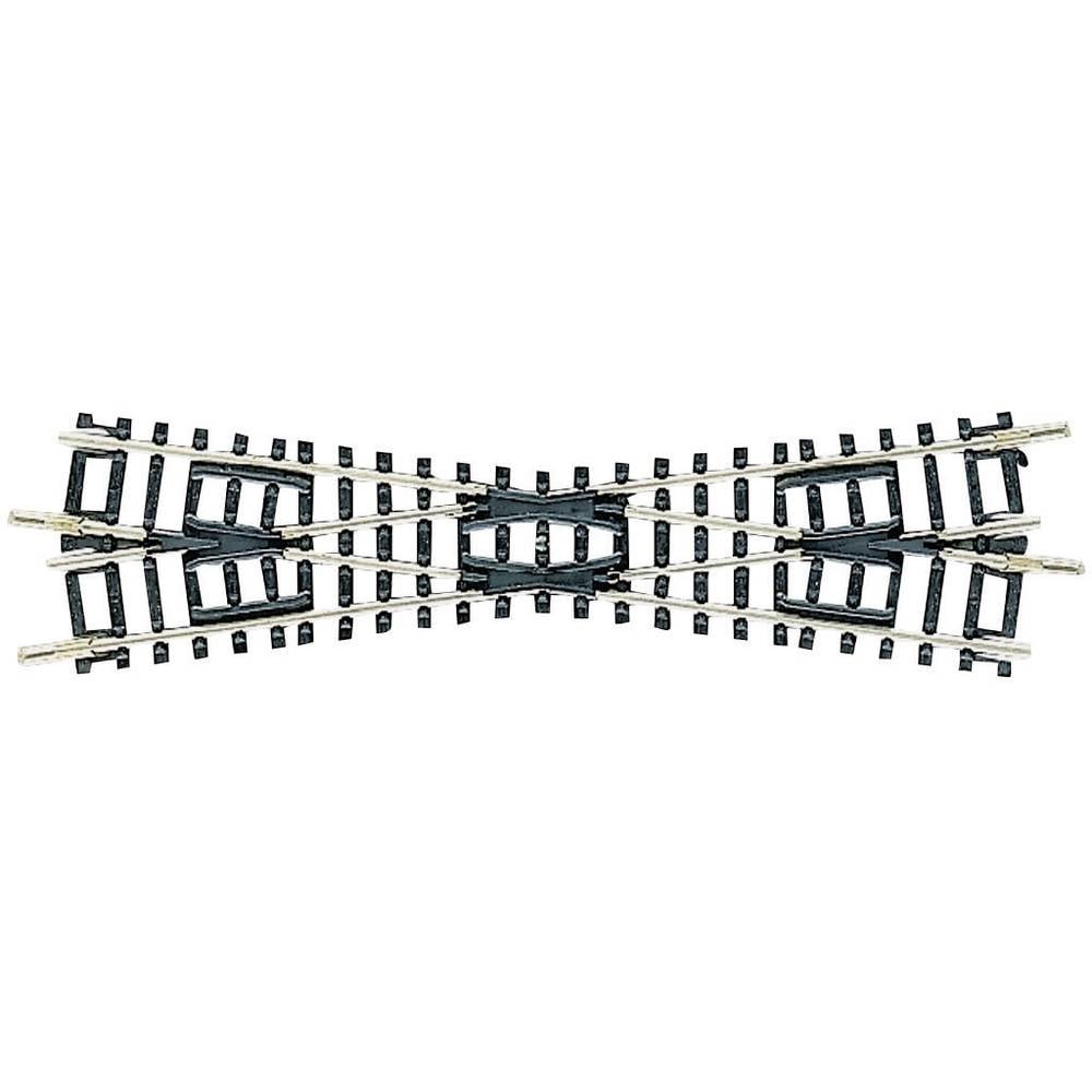 N Fleischmann rails (zonder ballastbed) 22245 Kruising 112.6 mm 15 ° 4 stuk(s)