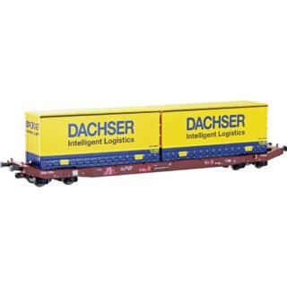Mehano 28409 HO containerwagen Sgkkms 698 dakser van de DB Cargo Dakser van de DB Cargo